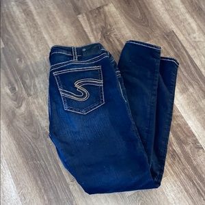 EUC Silver Super Skinny Jeans